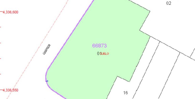 3072m2 urban land for building for sale in DELS FUSTERS